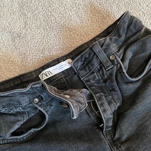 Zara black denim size 4 high rise